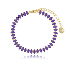 Load image into Gallery viewer, Honestly Purple Crystal Bracelet
