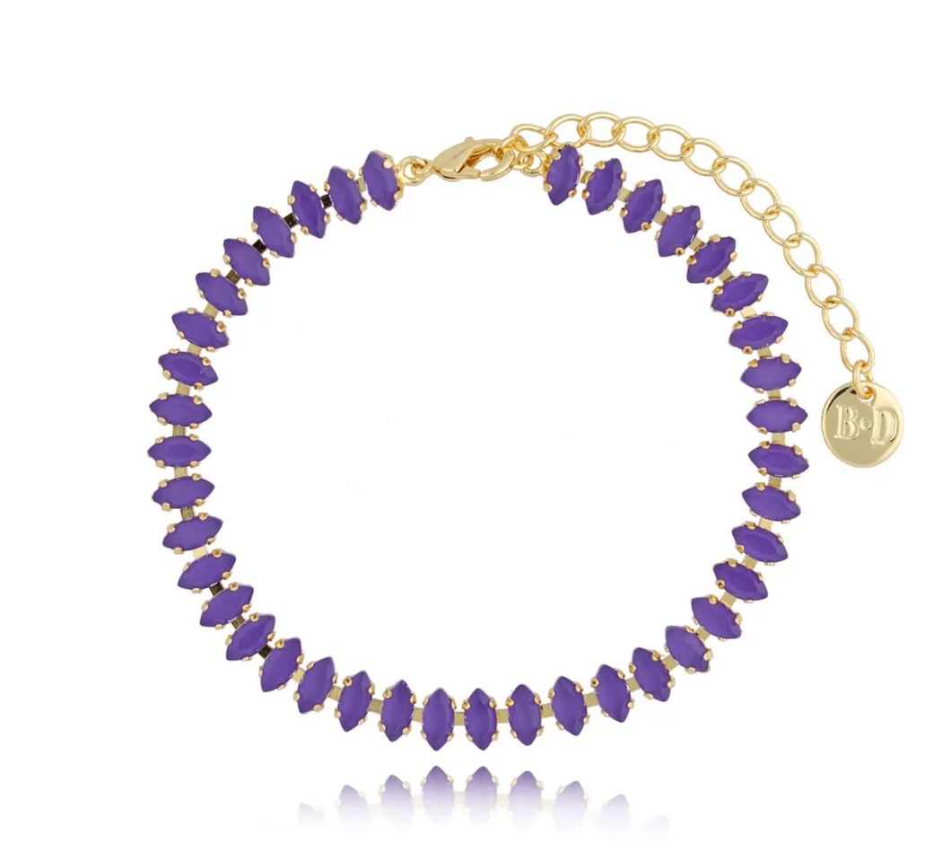 Honestly Purple Crystal Bracelet