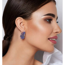 Load image into Gallery viewer, Honestly Purple Crystal Earrings
